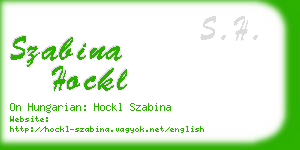 szabina hockl business card